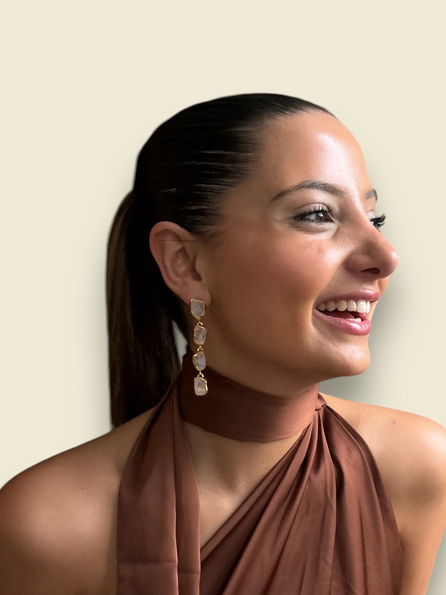Moonstone Drop Earrings