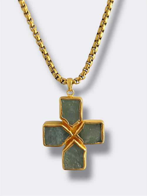 Aquamarine Cross