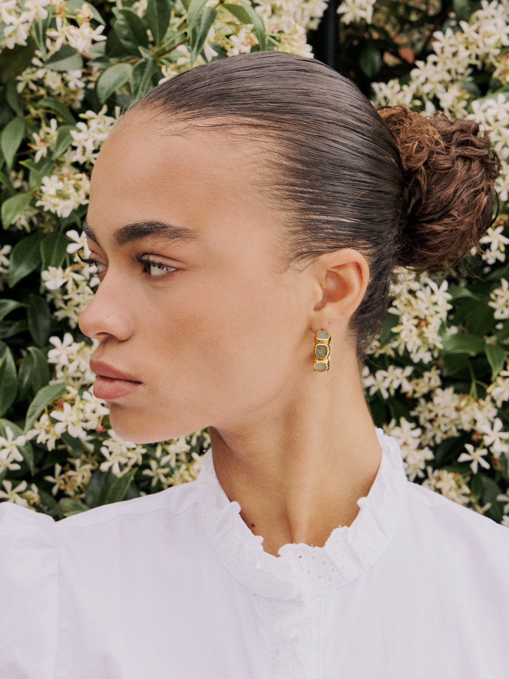 Aquamarine Hoops