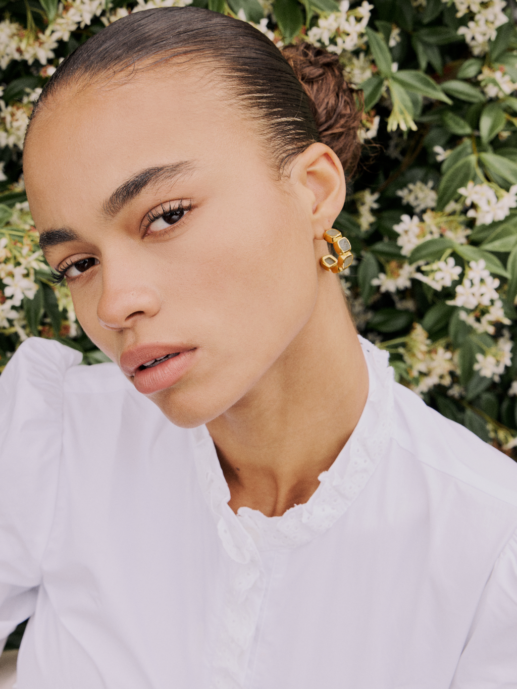Aquamarine Hoops